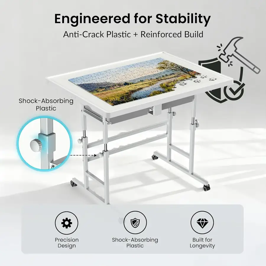 ALL4JIG Lightweight Adjustable Puzzle Tables supporting view 4