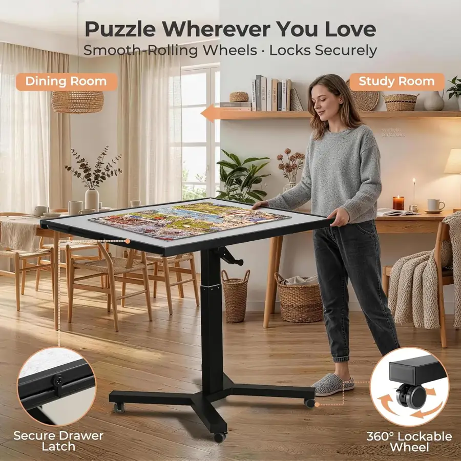 ALL4JIG Metal Puzzle Table supporting view 4