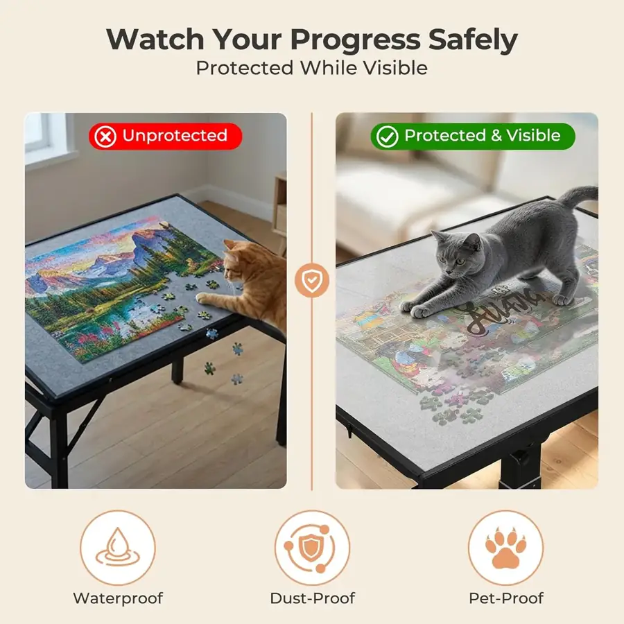 ALL4JIG Metal Puzzle Table supporting view 5