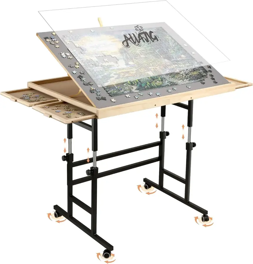 3-Angle Tilting Puzzle Table